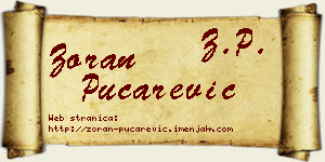 Zoran Pucarević vizit kartica